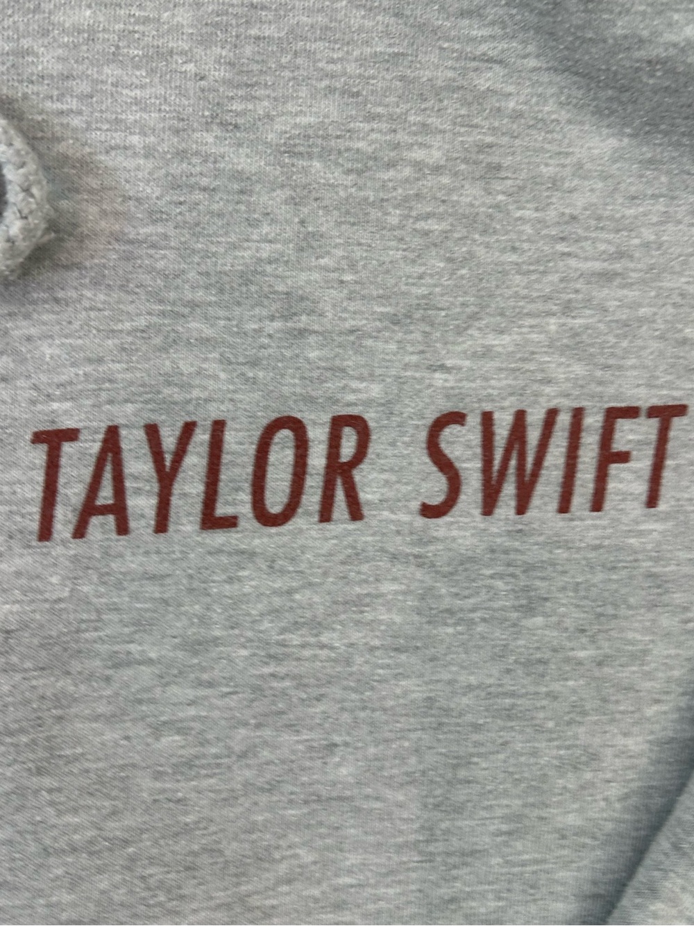 Taylor Swift Red Heather Gray Hoodie Official Concert Merchandise Small - Picture 3 of 5